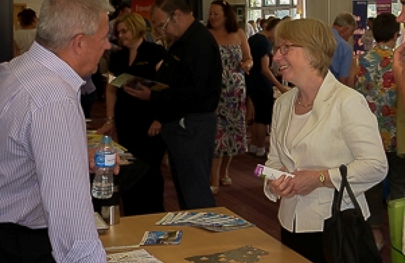 Maggie at Erewash Jobs Fair supporting local businesses and job seekers
